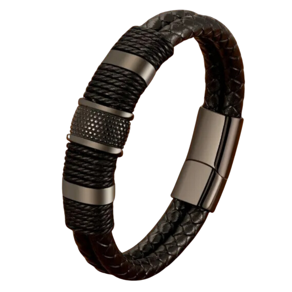 Pulseira de Couro Masculina