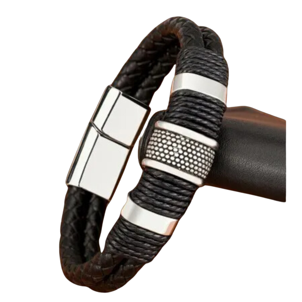 Pulseira de Couro Masculina